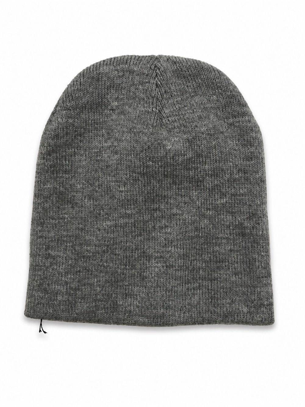 Gray Knit Beanie Hat Unisex Slouchy Cap Skull Cap Small Large
